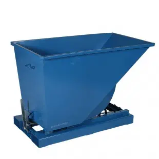 Benne auto-basculante 520 L vue de 3/4
