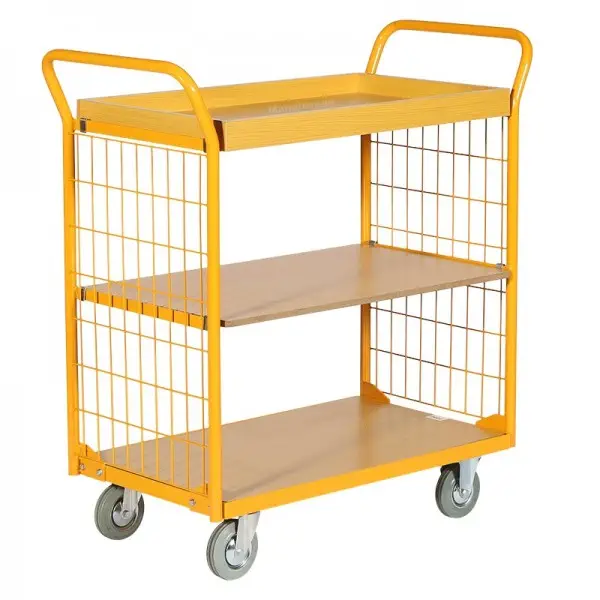 Chariot de Manutention Imao 3 Plateaux Bois Capacité 200 kg Chariot de Manutention Imao 3 Plateaux Bois Capacité 200 kg