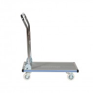 Chariot de Manutention Rabattable en Aluminium Plateau Antidérapant Capacité 150 kg