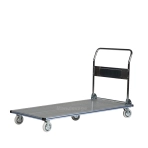 Chariot de manutention en aluminium anti dérapant 350 kg grand plateau