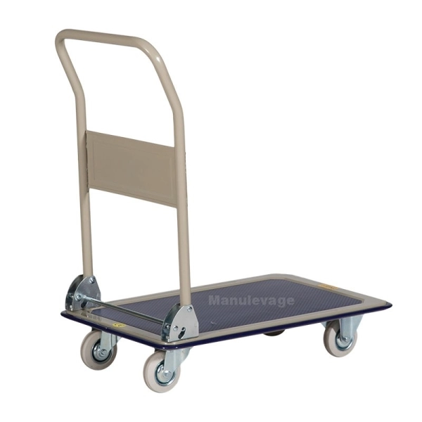 Chariot de manutention pliable 500kg - Plateau 1240x790mm en acier