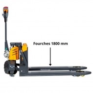 Transpalette Electrique fourches 1800 mm avec Batterie au Lithium 40 Ah Capacité 1500 Kg