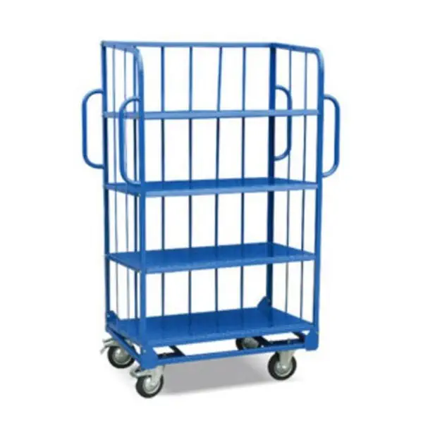 Chariot 4 plateaux grillagés 500kg réf : C4P500 Chariot 4 plateaux grillagés 500kg réf : C4P500