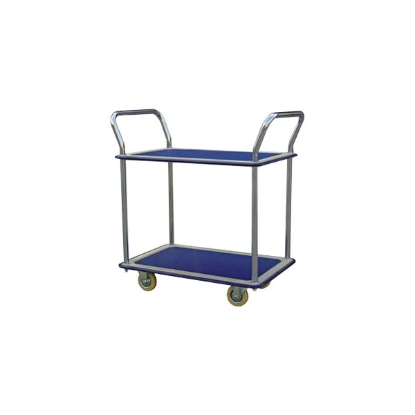 Chariot de Manutention 2 Plateaux Antidérapants Capacité 120 kg Chariot de Manutention 2 Plateaux Antidérapants Capacité 120 kg