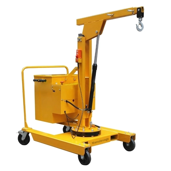 Grue porte à faux rotative semi-électrique Capacité 550 kg Grue porte à faux rotative semi-électrique Capacité 550 kg