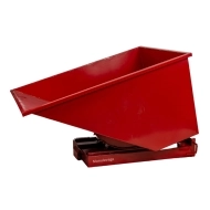 Benne Auto-Basculante rouge 1100 L