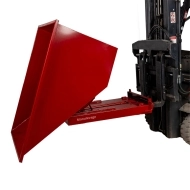 Benne Auto-Basculante rouge 1100 L