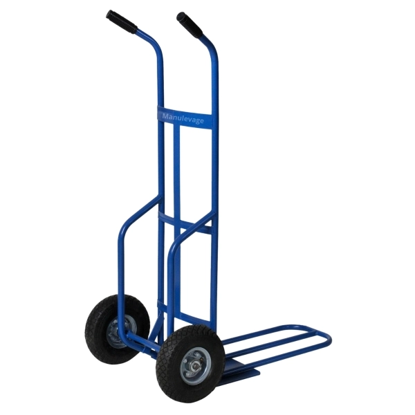 Diable de transport bavette rabattable roues pneus Capacité 250 kg