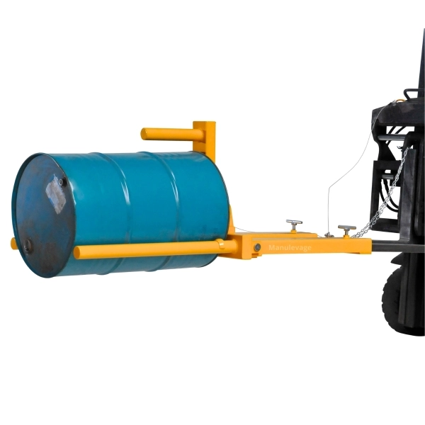 Manipulateur de fûts pour chariot élévateur Capacité 400 kg Manipulateur de fûts pour chariot élévateur Capacité 400 kg