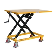 Vue d'ensemble de la table Elévatrice à Manivelle 300 kg Plateau 1150x750 mm