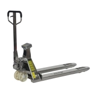 Vue d'ensemble du transpalette Peseur Inox 304 Précision 0.1%