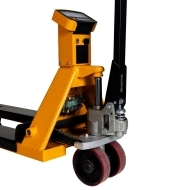 Transpalette peseur avec imprimante sticker 2000 kg Précision 0.1%