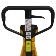 Transpalette peseur manuel haute levée monocylindre 1500 kg