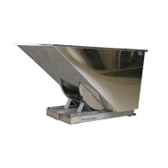 Vue générale de la benne auto-basculante inox 900 L