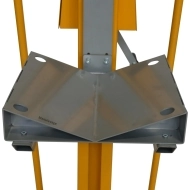 Support en V pour gerbeur poste de travail