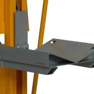 Support en V pour gerbeur poste de travail