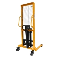 Vue générale du gerbeur lève fûts capacité 400 kg levée 1450 mm