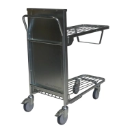 Vue générale du chariot à niveau constant acier galvanisé 300 kg