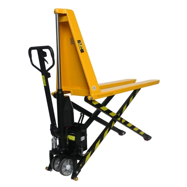 Transpalette Semi-électrique Haute Levée Capacité 1000 kg Fourches 1500 mm