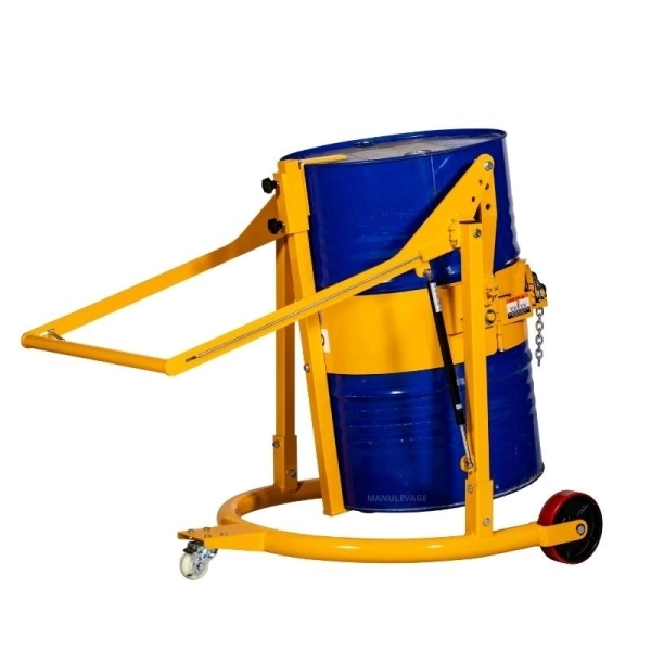 Chariot Basculeur de Fûts Capacité 220 Litres