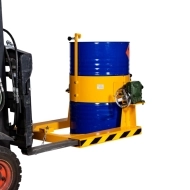 Vue générale du basculeur de futs pour chariot elevateur