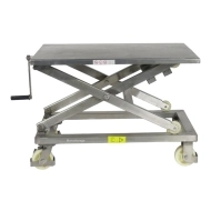 Table Elévatrice à Manivelle INOX 300 kg Plateau 950x600 mm