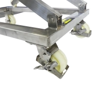 Table Elévatrice à Manivelle INOX 300 kg Plateau 950x600 mm