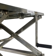 Table Elévatrice à Manivelle INOX 300 kg Plateau 950x600 mm