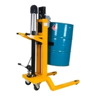 Vue générale du lève fûts hydraulique surbaissé Capacité 450 kg