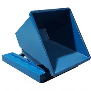 Vue arrière de la benne auto basculante 600 L