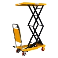 Vue générale de la table Elévatrice Doubles Ciseaux 150 kg Plateau 740x450 mm Levée 1100 mm