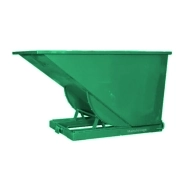 Vue principale de la benne Auto-Basculante verte 1100 L
