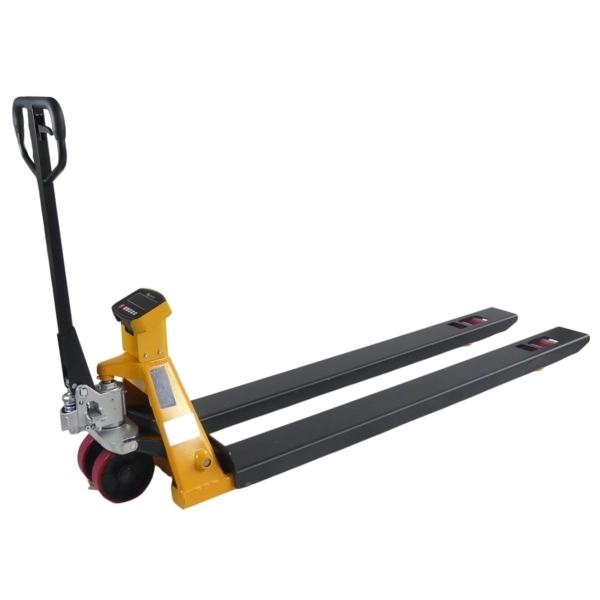 Transpalette Peseur PRO+ 2000 kg Précision 0.1% à Batterie Fourches 1800 mm