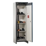 Vue générale de l'armoire de sécurité pour batteries lithium-ion 4 étagères