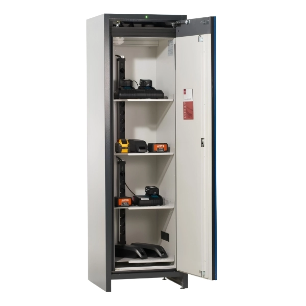 Armoire de sécurité pour batteries lithium-ion 4 étagères