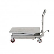 Table Elévatrice Mobile Manuelle INOX 350 Kg Levée 1375 mm