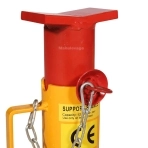 zoom de la goupille de sécurité d'une chandelle