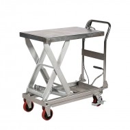 Table Elévatrice Mobile Manuelle INOX 450 Kg Levée 900 mm