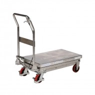 Table Elévatrice Mobile Manuelle INOX 450 Kg Levée 900 mm