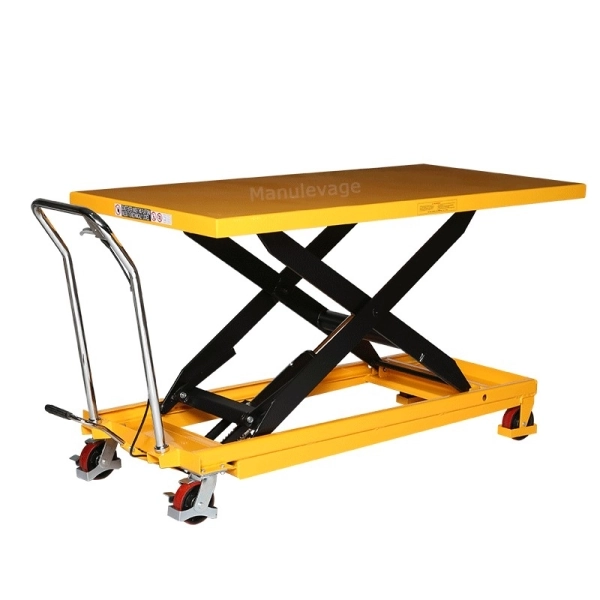 Table élévatrice mobile 500 kg Plateau 1600x810 mm