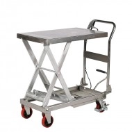 Table Elévatrice Mobile Manuelle INOX 250 Kg Levée 900 mm