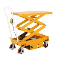 Table élévatrice électrique mobile double ciseaux capacité de charge 300 kg vue avant