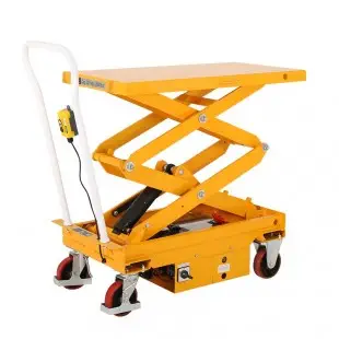Table élévatrice électrique mobile double ciseaux capacité de charge 300 kg vue avant