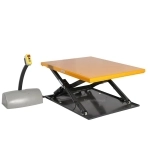 Table elevatrice electrique extraplate plateau mi haut pour charges jusqu'à 1 tonne