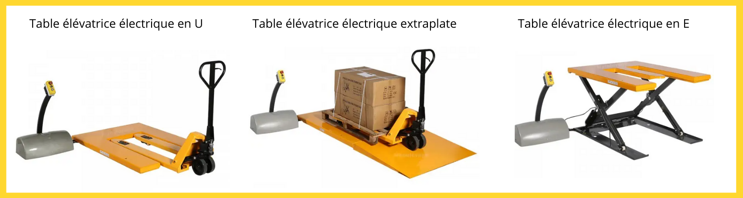 tables élévatrices électriques