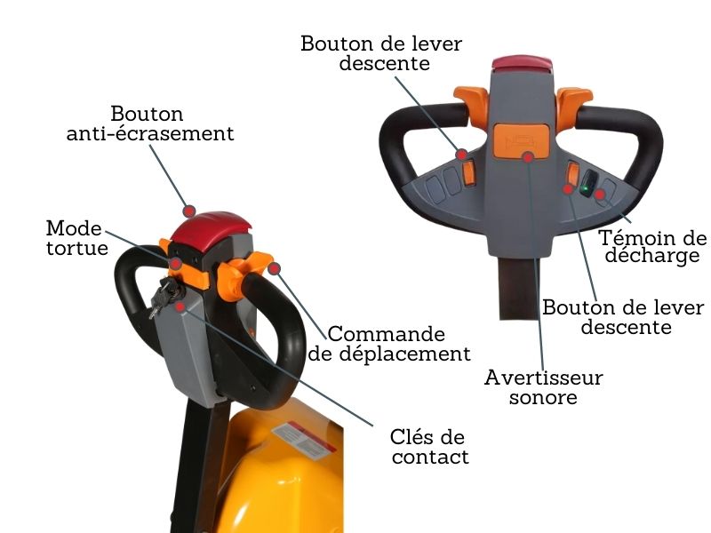 transpalette electrique boitier commande